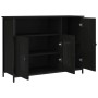 Aparador de madera de ingeniería negro 100x35x75 cm de , Aparadores - Ref: Foro24-835509, Precio: 93,25 €, Descuento: %