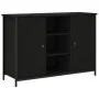 Aparador de madera de ingeniería negro 100x35x70 cm de , Aparadores - Ref: Foro24-835514, Precio: 93,61 €, Descuento: %