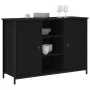 Aparador de madera de ingeniería negro 100x35x70 cm de , Aparadores - Ref: Foro24-835514, Precio: 93,61 €, Descuento: %