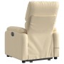 Silla de masaje reclinable de pie de tela color crema en Sillones | Comprar online en Foru.es