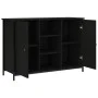 Aparador de madera de ingeniería negro 100x35x70 cm de , Aparadores - Ref: Foro24-835514, Precio: 93,61 €, Descuento: %