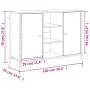 Aparador de madera de ingeniería negro 100x35x70 cm de , Aparadores - Ref: Foro24-835514, Precio: 93,61 €, Descuento: %