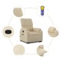 Silla de masaje reclinable de pie de tela color crema en Sillones | Comprar online en Foru.es
