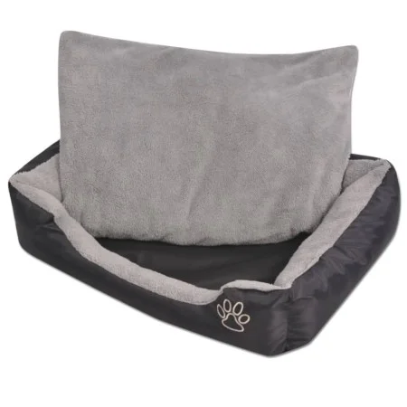 Cama para perros con cojín acolchado Talla XXL Negro de vidaXL, Camas para perros - Ref: Foro24-170423, Precio: 61,07 €, Desc...
