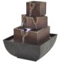 Fuente de agua de interior con luz LED poliresina de vidaXL, Fuentes y cascadas - Ref: Foro24-244285, Precio: 24,20 €, Descue...