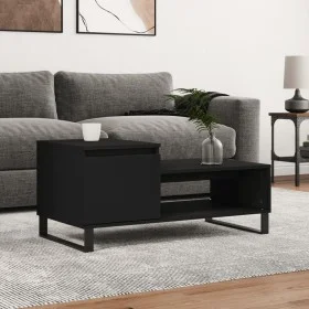 Black plywood coffee table 100x50x45 cm by , Coffee table - Ref: Foro24-830837, Price: 59,73 €, Discount: %