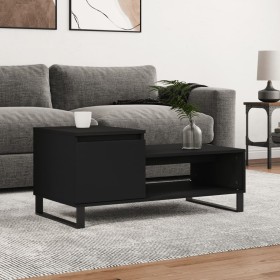 Mesa de centro madera contrachapada negro 100x50x45 cm de , Mesas de centro - Ref: Foro24-830837, Precio: 60,35 €, Descuento: %