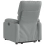 Sillón eléctrico reclinable elevable de tela gris claro en Sillones | Comprar online en Foru.es