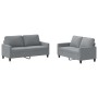 Juego de sofás con cojines 2 piezas tela gris claro de , Sofás - Ref: Foro24-3201444, Precio: 403,68 €, Descuento: %