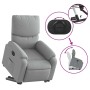 Sillón eléctrico reclinable elevable de tela gris claro en Sillones | Comprar online en Foru.es