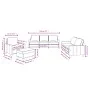 Sofagarnitur mit Kissen, 4-teilig, cremefarbener Stoff von , Sofas - Ref: Foro24-3201438, Preis: 667,50 €, Rabatt: %
