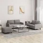 Juego de sofás con cojines 3 piezas tela gris taupe de , Sofás - Ref: Foro24-3201459, Precio: 433,57 €, Descuento: %