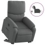 Sillón eléctrico reclinable elevable de tela gris oscuro en Sillones | Comprar online en Foru.es