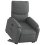 Sillón eléctrico reclinable elevable de tela gris oscuro en Sillones | Comprar online en Foru.es