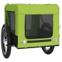 Remolque de bicicleta mascotas hierro tela Oxford verde negro de , Cochecitos para mascotas - Ref: Foro24-93920, Precio: 95,8...