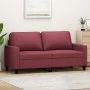 Sofá de 2 plazas de tela rojo tinto 140 cm de , Sofás - Ref: Foro24-359169, Precio: 217,07 €, Descuento: %