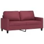 Sofá de 2 plazas de tela rojo tinto 140 cm de , Sofás - Ref: Foro24-359169, Precio: 217,07 €, Descuento: %