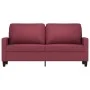 Sofá de 2 plazas de tela rojo tinto 140 cm de , Sofás - Ref: Foro24-359169, Precio: 217,07 €, Descuento: %