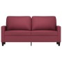 Sofá de 2 plazas de tela rojo tinto 140 cm de , Sofás - Ref: Foro24-359169, Precio: 220,64 €, Descuento: %