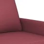 Sofá de 2 plazas de tela rojo tinto 140 cm de , Sofás - Ref: Foro24-359169, Precio: 217,07 €, Descuento: %