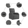 Sillón eléctrico reclinable elevable de tela gris oscuro en Sillones | Comprar online en Foru.es