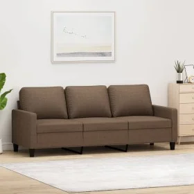 3-seater brown fabric sofa 180 cm by , Sofas - Ref: Foro24-359174, Price: 291,01 €, Discount: %