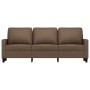 Sofá de 3 plazas de tela marrón 180 cm de , Sofás - Ref: Foro24-359174, Precio: 296,28 €, Descuento: %