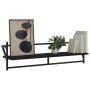 Estantes de pared con barras 2 unidades negro 100x25x30 cm de , Estantes y estanterías - Ref: Foro24-836248, Precio: 32,54 €,...