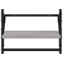 Estantes de pared con barras 2 uds gris Sonoma 40x25x30 cm de , Estantes y estanterías - Ref: Foro24-836241, Precio: 21,85 €,...