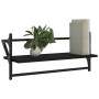 Estantes de pared con barras 2 unidades negro 65x25x30 cm de , Estantes y estanterías - Ref: Foro24-836243, Precio: 31,65 €, ...