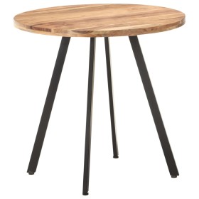 Mesa de comedor de madera maciza de acacia 80 cm en Mesas de comedor | Comprar online en Foru.es