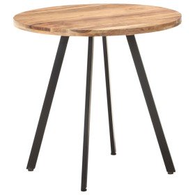 Mesa de comedor de madera maciza de acacia 80 cm en Mesas de comedor | Comprar online en Foru.es