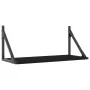 Estantes de pared 2 uds madera ingeniería negro 60x25x25,5 cm de , Estantes y estanterías - Ref: Foro24-836333, Precio: 32,96...
