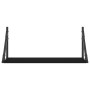 Estantes de pared 2 uds madera ingeniería negro 60x25x25,5 cm de , Estantes y estanterías - Ref: Foro24-836333, Precio: 34,74...
