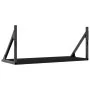 Estantes de pared 2 uds madera ingeniería negro 60x25x25,5 cm de , Estantes y estanterías - Ref: Foro24-836333, Precio: 32,96...