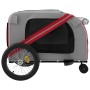 Remolque de bicicleta mascotas hierro tela Oxford rojo gris de , Cochecitos para mascotas - Ref: Foro24-93901, Precio: 103,35...