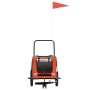 Remolque de bicicleta mascotas hierro tela Oxford naranja negro de , Cochecitos para mascotas - Ref: Foro24-93886, Precio: 10...