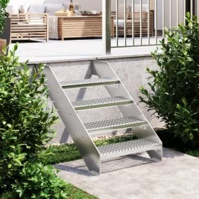 Peldaño de rejilla acero galvanizado 60x24x7 cm de , Alfombrillas para escalones - Ref: Foro24-155677, Precio: 36,22 €, Descu...