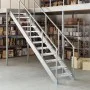 Peldaño de rejilla acero galvanizado 60x24x7 cm de , Alfombrillas para escalones - Ref: Foro24-155677, Precio: 36,22 €, Descu...
