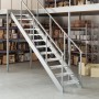 Peldaño de rejilla acero galvanizado 60x24x7 cm de , Alfombrillas para escalones - Ref: Foro24-155677, Precio: 37,22 €, Descu...