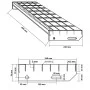 Peldaño de rejilla acero galvanizado 60x24x7 cm de , Alfombrillas para escalones - Ref: Foro24-155677, Precio: 36,22 €, Descu...