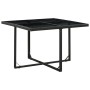 Set comedor de jardín 9 piezas y cojines ratán sintético negro de vidaXL, Conjuntos de jardín - Ref: Foro24-42522, Precio: 58...