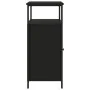 Aparador de madera de ingeniería negro 100x35x80 cm de , Aparadores - Ref: Foro24-835504, Precio: 101,56 €, Descuento: %