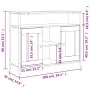 Aparador de madera de ingeniería negro 100x35x80 cm de , Aparadores - Ref: Foro24-835504, Precio: 101,56 €, Descuento: %