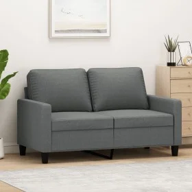Dark gray 2-seater fabric sofa, 120 cm by , Sofas - Ref: Foro24-359156, Price: 244,57 €, Discount: %