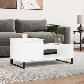 Mesa de centro madera contrachapada blanco 100x50x45 cm de , Mesas de centro - Ref: Foro24-830836, Precio: 59,79 €, Descuento: %