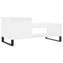 Mesa de centro madera contrachapada blanco 100x50x45 cm de , Mesas de centro - Ref: Foro24-830836, Precio: 60,44 €, Descuento: %