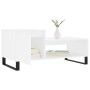 Mesa de centro madera contrachapada blanco 100x50x45 cm de , Mesas de centro - Ref: Foro24-830836, Precio: 60,44 €, Descuento: %