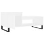 Mesa de centro madera contrachapada blanco 100x50x45 cm de , Mesas de centro - Ref: Foro24-830836, Precio: 60,44 €, Descuento: %