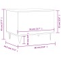 Mesa de centro madera contrachapada gris hormigón 60x44,5x45 cm de , Mesas de centro - Ref: Foro24-830952, Precio: 54,87 €, D...